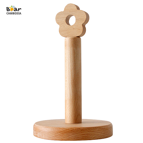 KY Kitchen Paper Towel Holder - S (ឈើសម្រាប់ដាក់ក្រដាស (តូច))
